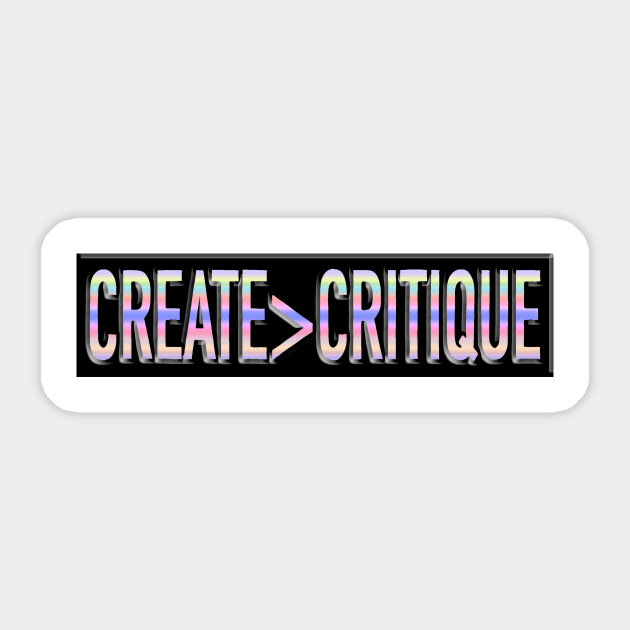 Create > Critique Sticker by Nerdpins